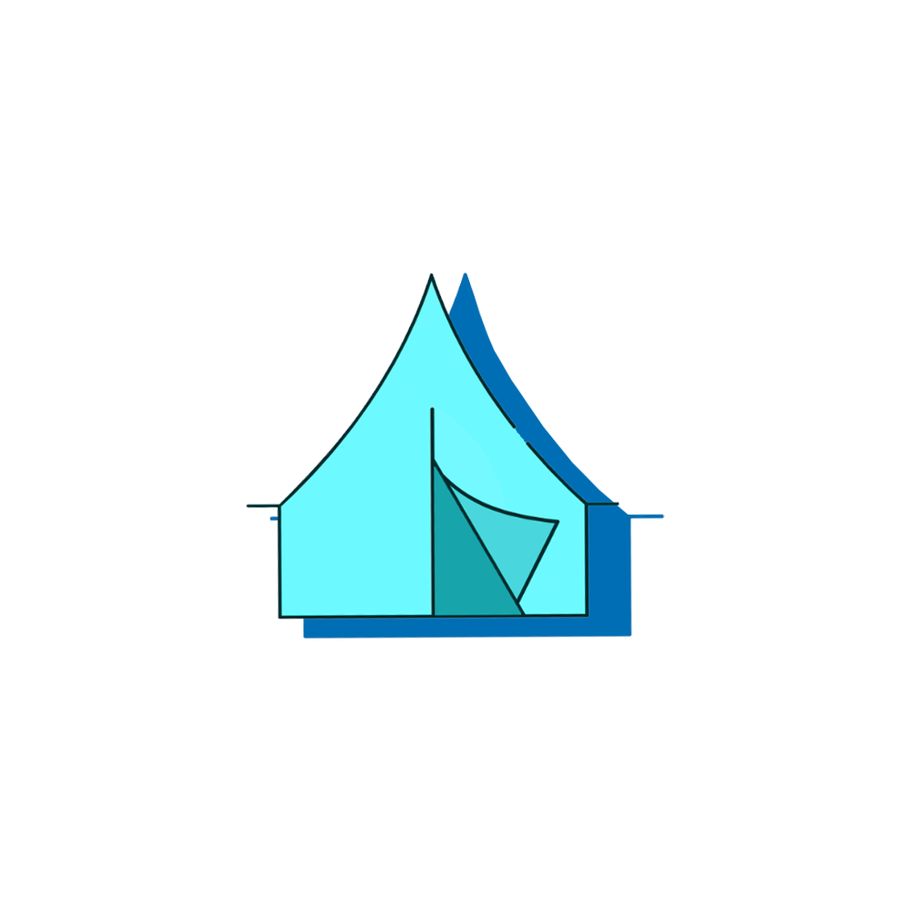 illustration of a tent